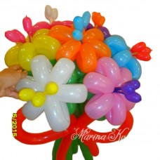 Букет з кульок Ромашка з тичинкою